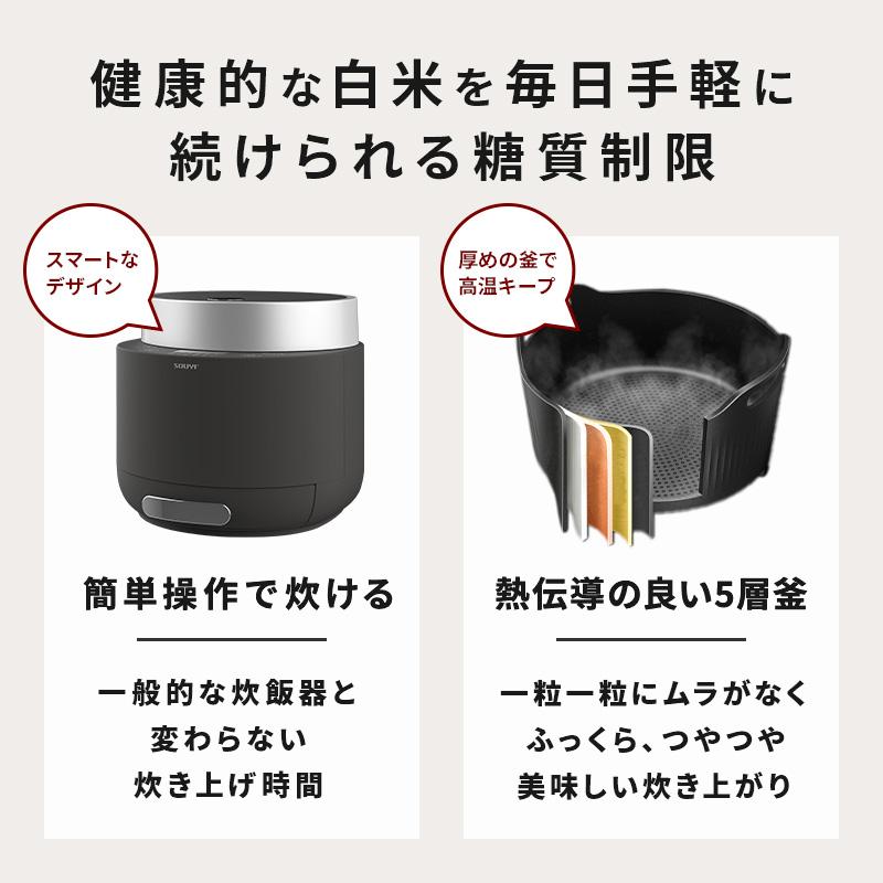 SOUYI 炊飯器 糖質カット 4.5合 一人暮らし 新生活 低糖質炊飯器 SOUYI 炊飯器 糖質カット 4.5合 一人暮らし 新生活 低糖質炊飯器