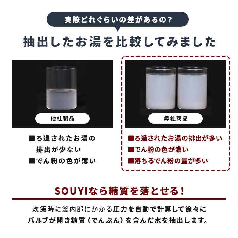SOUYI 炊飯器 糖質カット 4.5合 一人暮らし 新生活 低糖質炊飯器 SOUYI 炊飯器 糖質カット 4.5合 一人暮らし 新生活 低糖質炊飯器