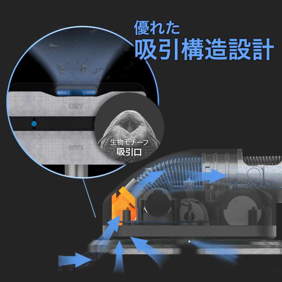 SOUYI（ソウイ） ダイソン 対応 掃除機 回転 モップ 水拭きヘッド 電動