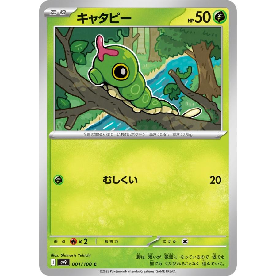 Pokemon（ポケモン） キャタピー〔C〕【草/たね】 〈バトル