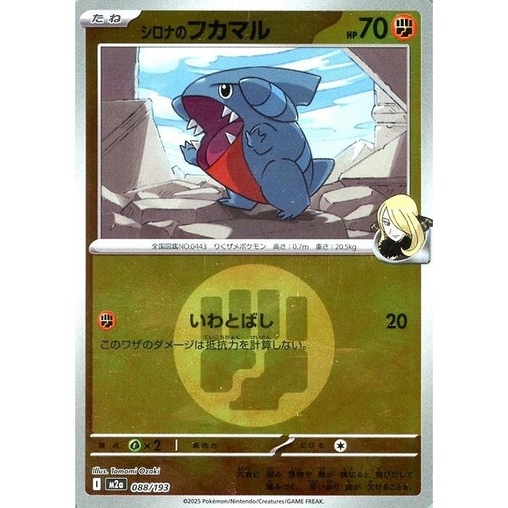 Pokemon（ポケモン） シロナのフカマル(エネルギーミラー)〔-〕【闘
