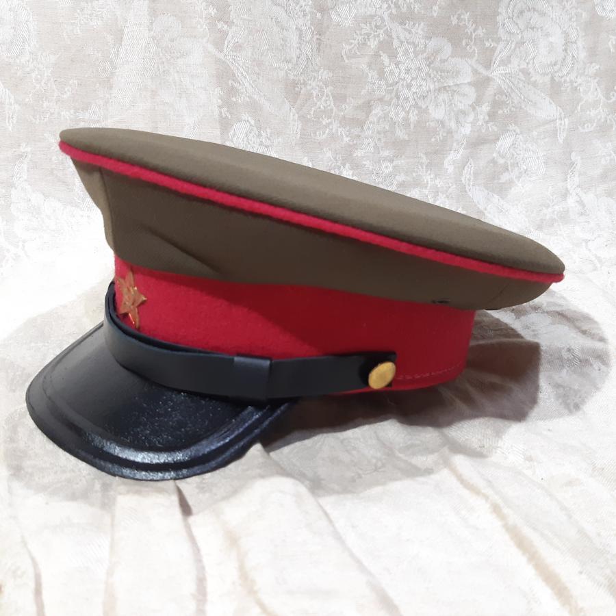 M35フラーシュカ 複製品 WW2 ソ連軍制帽 歩兵科将校用 57サイズ