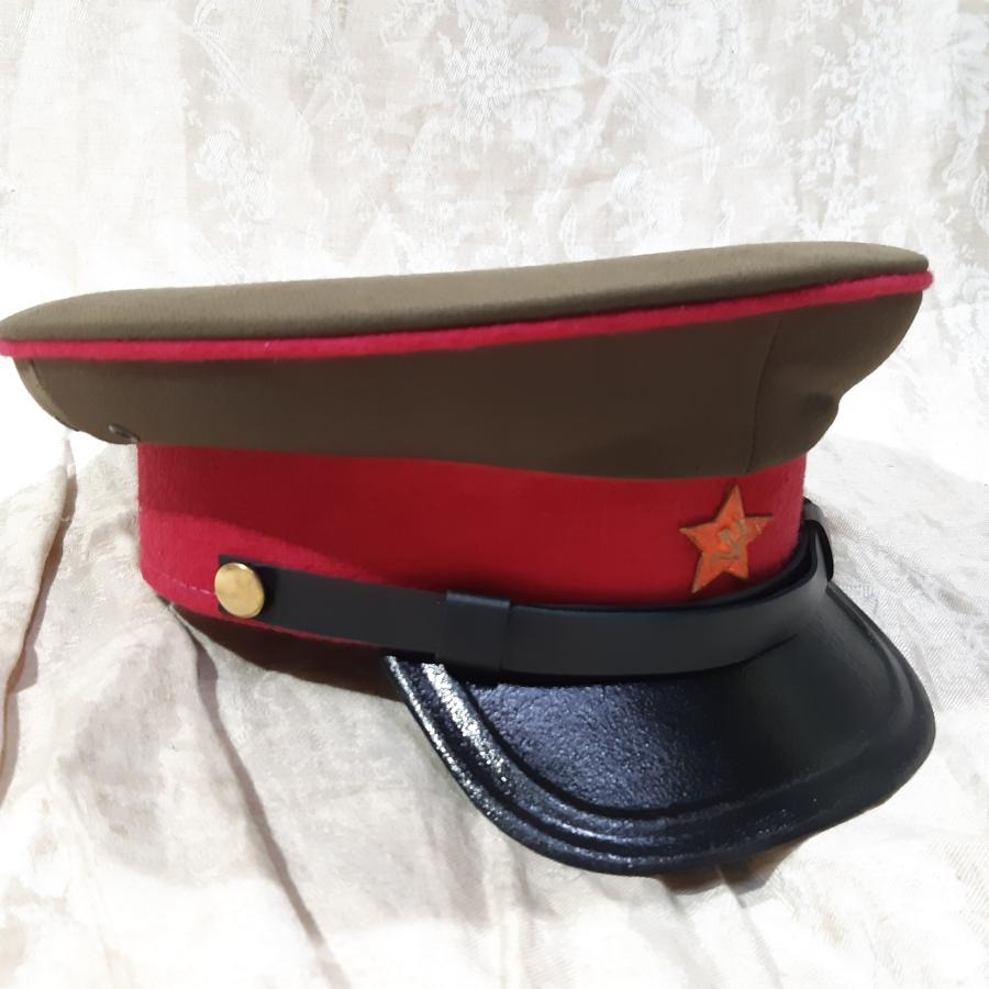 M35フラーシュカ 複製品 WW2 ソ連軍制帽 歩兵科将校用 57サイズ