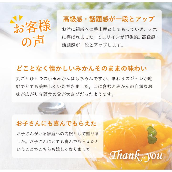 お中元 御供 お盆 ゼリー みかん 内祝い 手土産 高級 果樹園の濃厚みかんジュレ まるごと 1個入り 120g×6個入 有田 和歌山 グルメフェスクーポン 超PayPay祭 | 早和果樹園 | 14