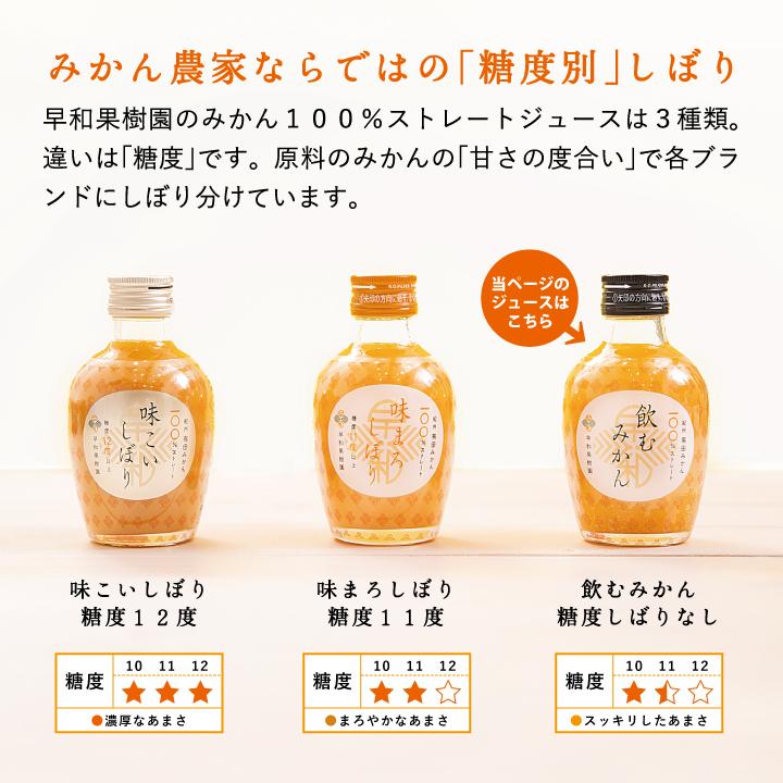 早和果樹園 ジュース 箱買い みかんジュース 飲むみかん 180ml