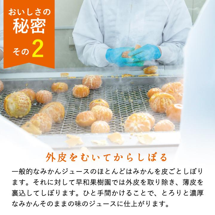 お歳暮 2025 プレゼント ジュース ギフト 無添加  有田 みかん 果汁 100% ストレート 内祝 御祝 飲むみかん6本ギフトR 和歌山 早和果樹園 | 早和果樹園 | 04