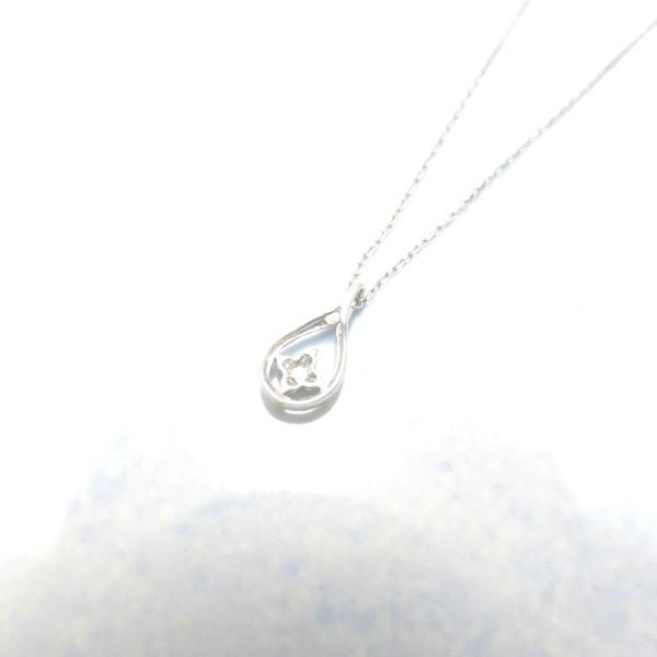 K10WG ダイヤモンドネックレス。 天然ダイヤモンド0.04ct K10WG ダイヤモンド ネックレス | VERITEOnline-Shop