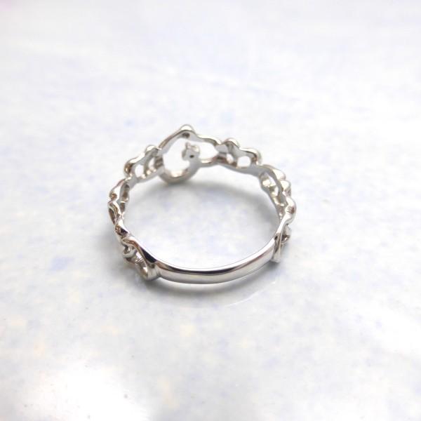 K10WG ダイヤモンド 0.06ct ハートピンキーリング : Beneベーネ四條畷