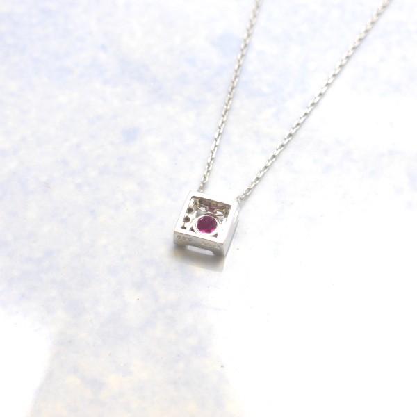 K18WG ルビー ダイヤモンド 0.03ct ネックレス : Beneベーネ四條畷 