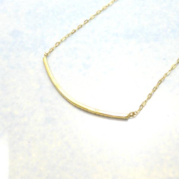 K18YG ダイヤモンド 横ライン 0.15ct ネックレス : Beneベーネ四條畷 