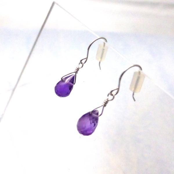 K10WG アメジスト フックタイプ ピアス : Beneベーネ四條畷 - 通販