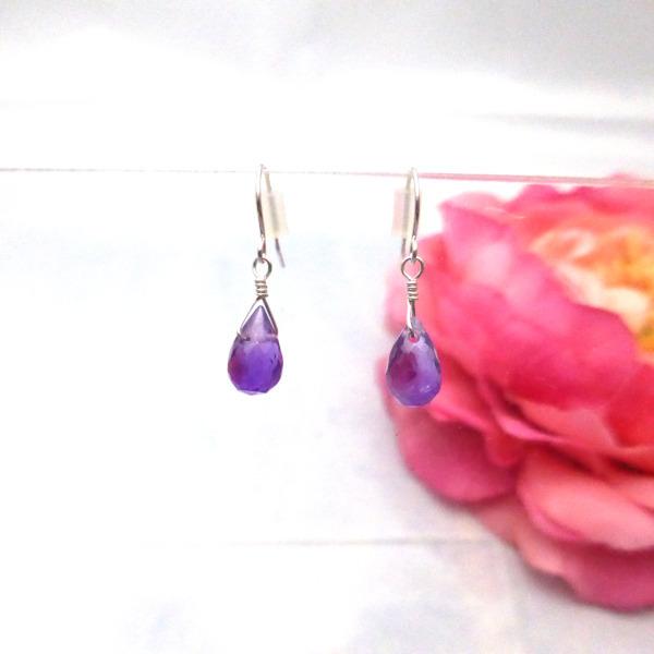 K10WG アメジスト フックタイプ ピアス : Beneベーネ四條畷 - 通販