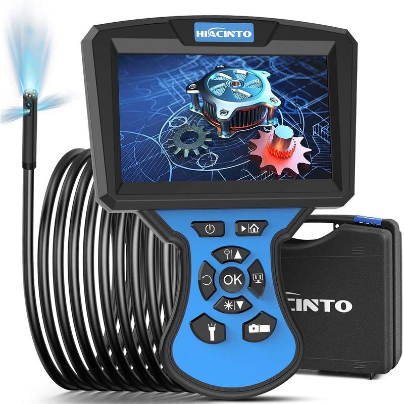 Hiacinto ファイバースコープ デジタル内視鏡 HD 1080P 三つレンズ 検査カメラ 工業用内視鏡 5.0インチIPSスクリーン付 テレビ、オーディオ、カメラ 望遠鏡、光学機器 顕微鏡