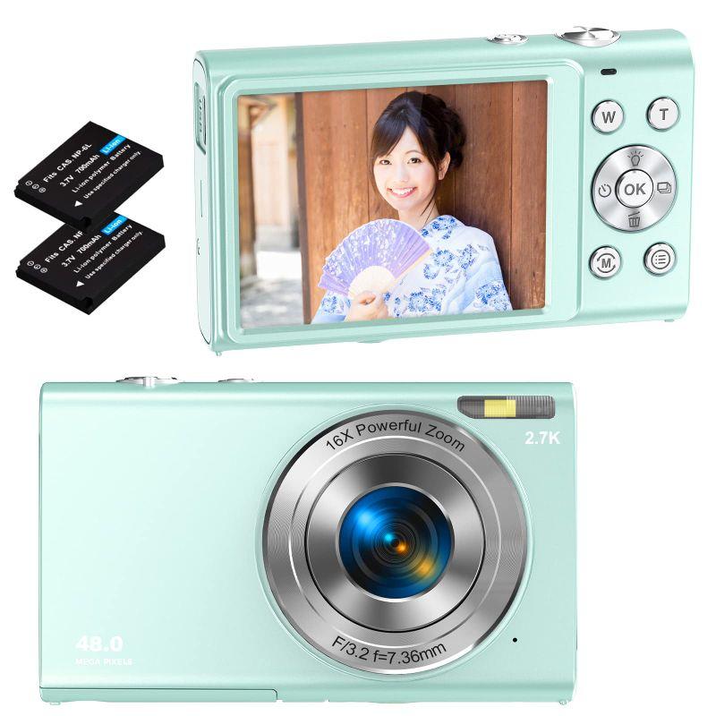 紫 Aufoya デジタルカメラ デジカメ 2.7k 4400万画素 HD1520P録画 2.88