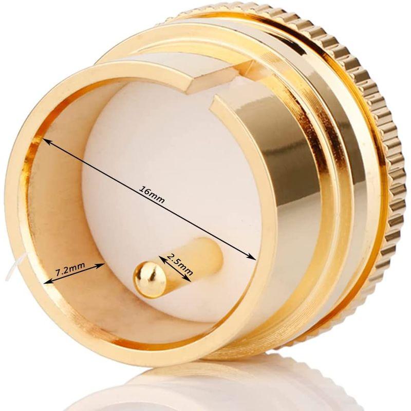 Monosaudio RCAキャップ (XLRオスプラグ, 金メッキ) :20230312191956-00221:そよ風ショップ 通販 RCAキャップ (XLRメスプラグ 金メッキ)