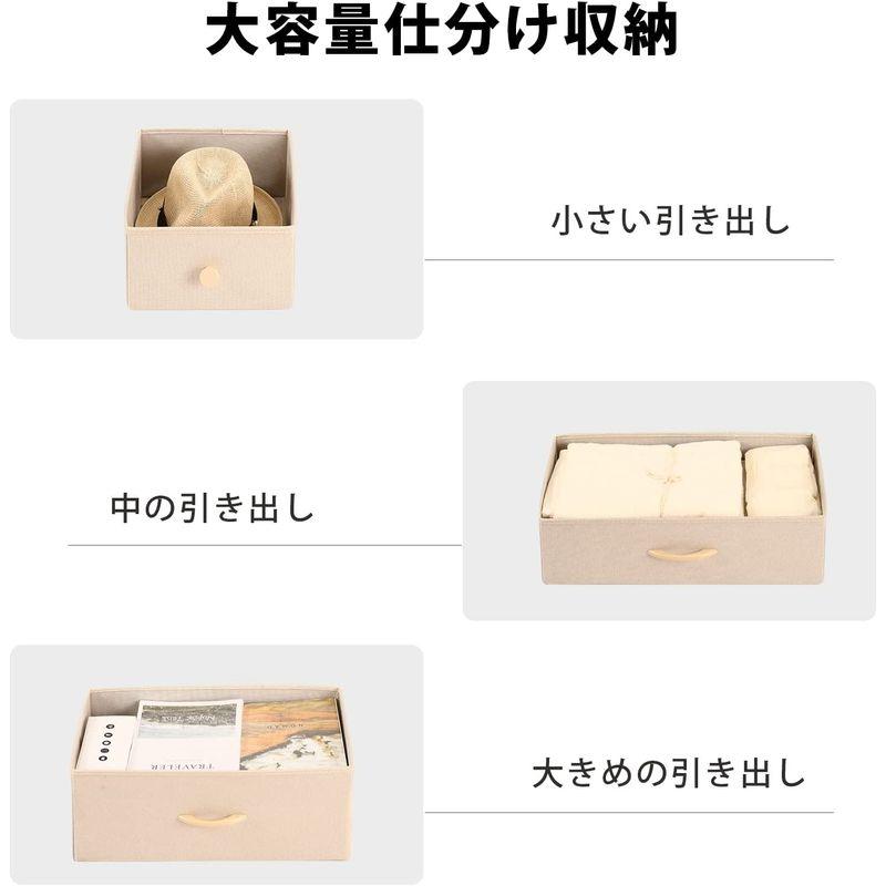 YeTom タンス 大容量 たんす チェスト キャスター付き 収納 衣装棚