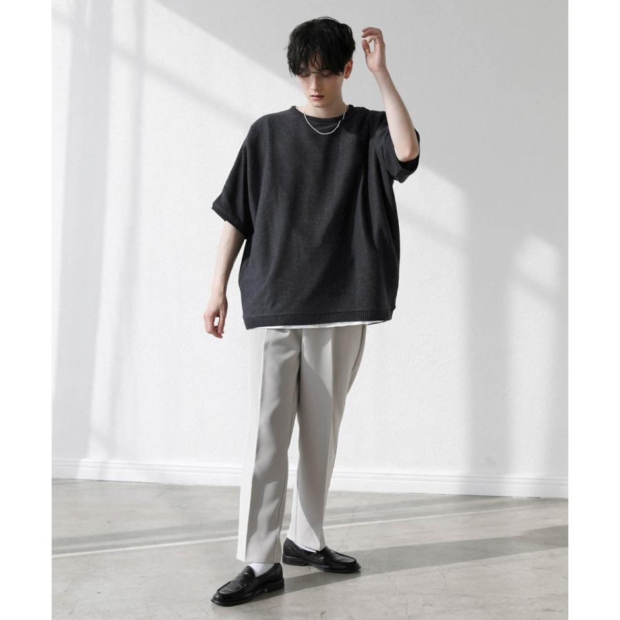 センソユニコ⁂サマーニット　リネンシルク混　アシメ柄　ドルマン　ゆったり　M ドルマン五分袖サマーニット : SOYOUS ソユーズ - 通販 - Yahoo