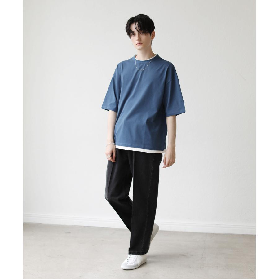 2色 メンズ カジュアル ストライプ パッチ 半袖 Tシャツ ルーズ 開襟 半袖シャツ ストライプ カジュアルシャツ メンズ