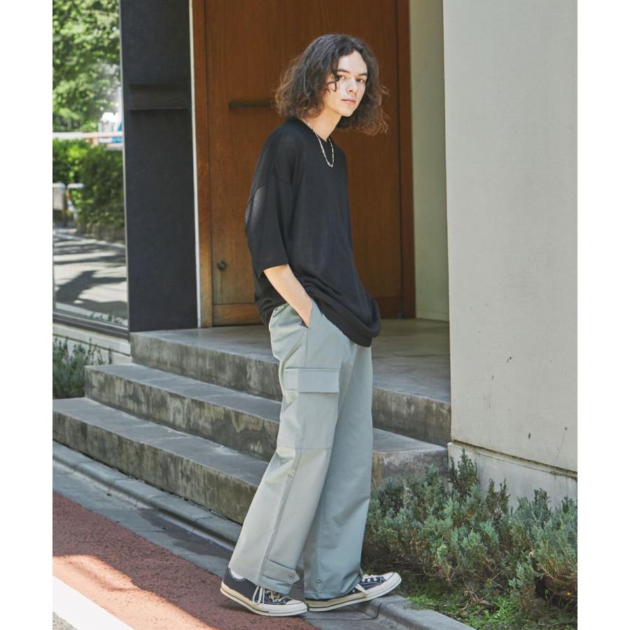 カーゴパンツ ワイド パンツ ボトムス メンズ ユニセックス セミワイド