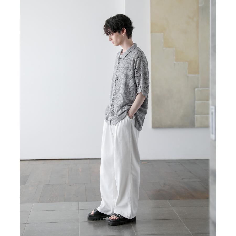 Adam et Rope&#39; - silbyサマ専用　透かし編み クロシェ ニット シャツ / ユニセックス ADAM ET ROPE'（アダムエロペ）の「【WEB限定】透かし編み