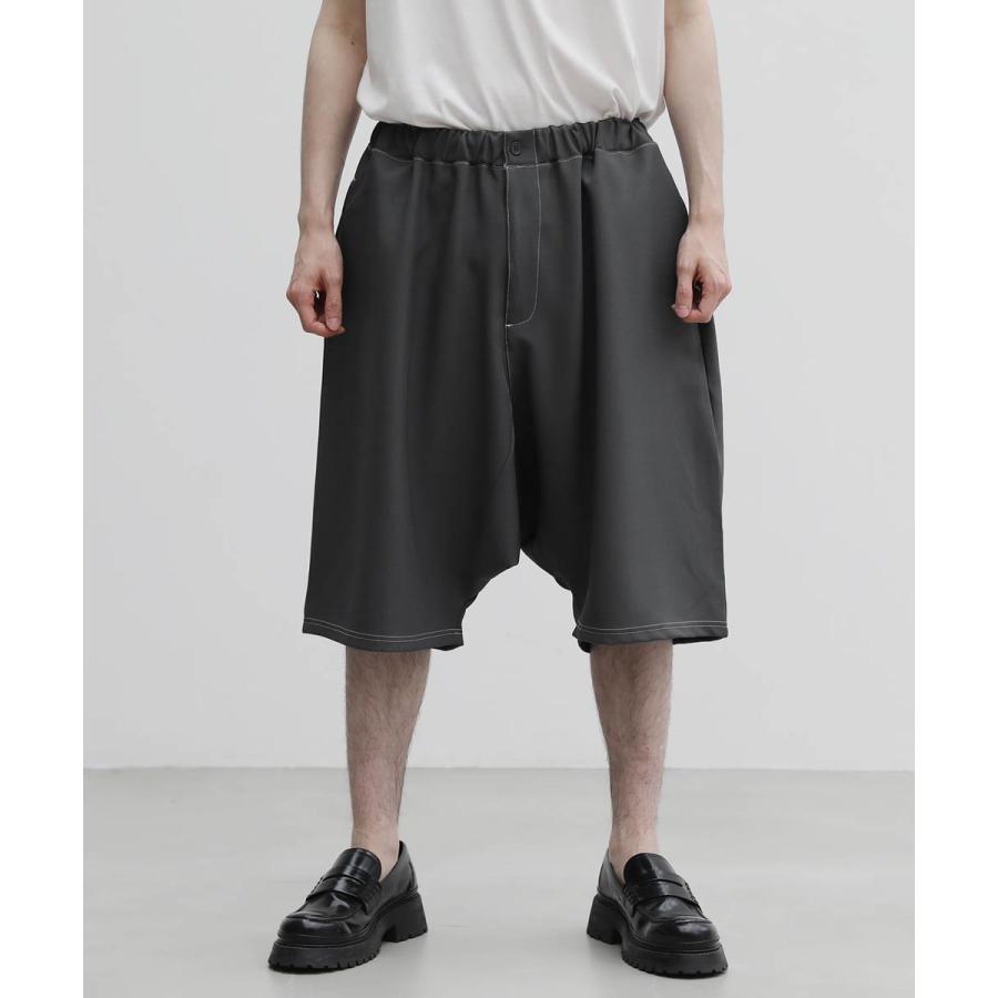 ショーツ メンズ ショートパンツ バギーフィット スラックス サルエル