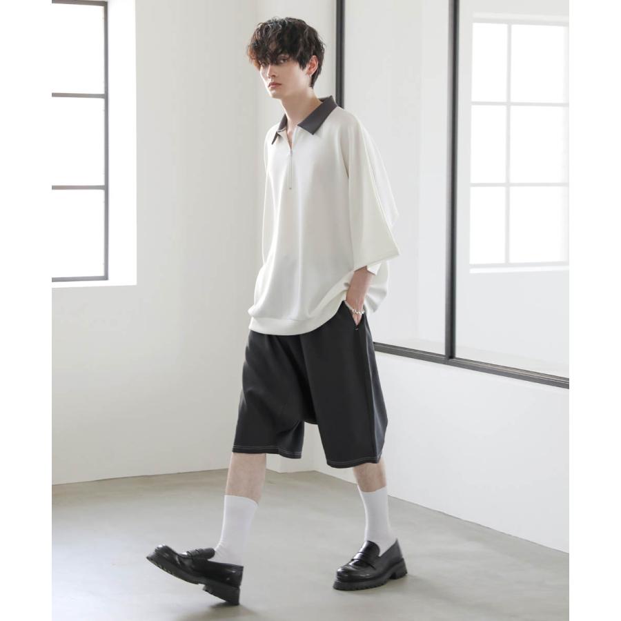 ショーツ メンズ ショートパンツ バギーフィット スラックス ショーツ メンズ ショートパンツ バギーフィット スラックス