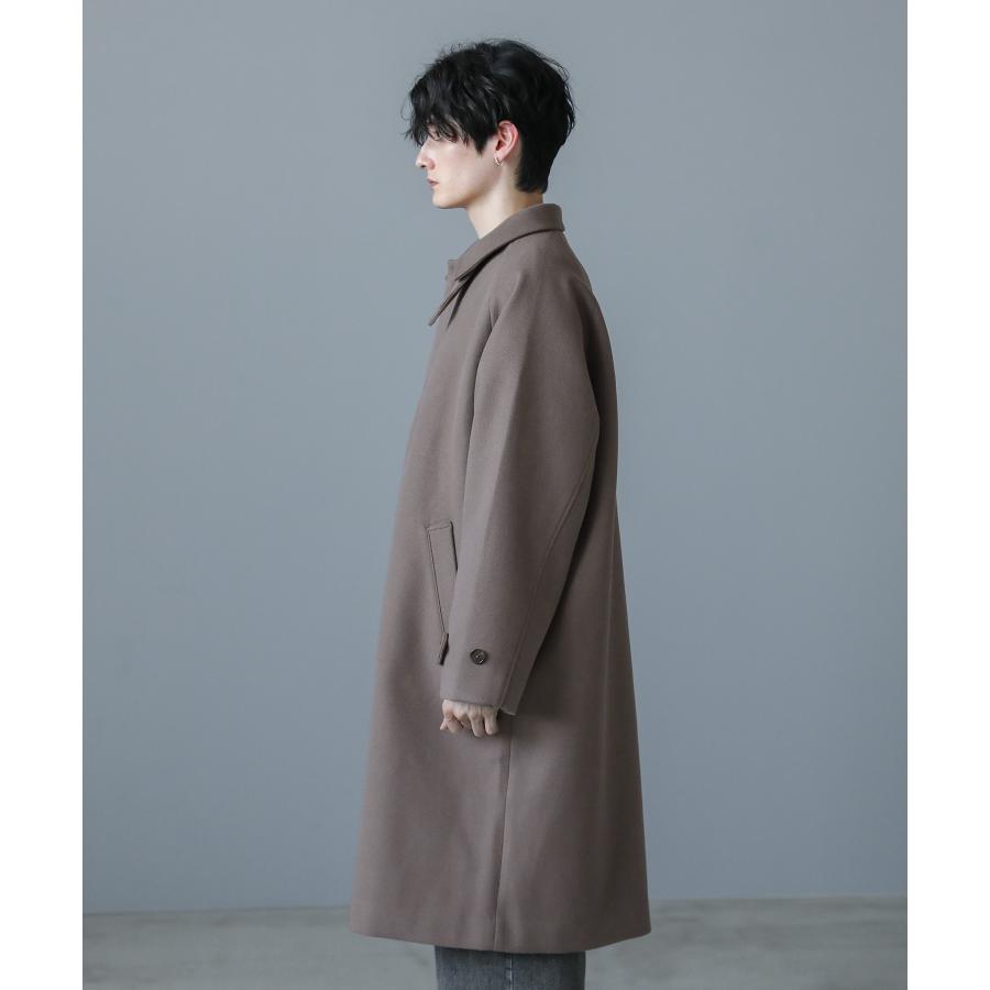 コート メンズ ステンカラー ロング ビッグシルエット スタンドネック