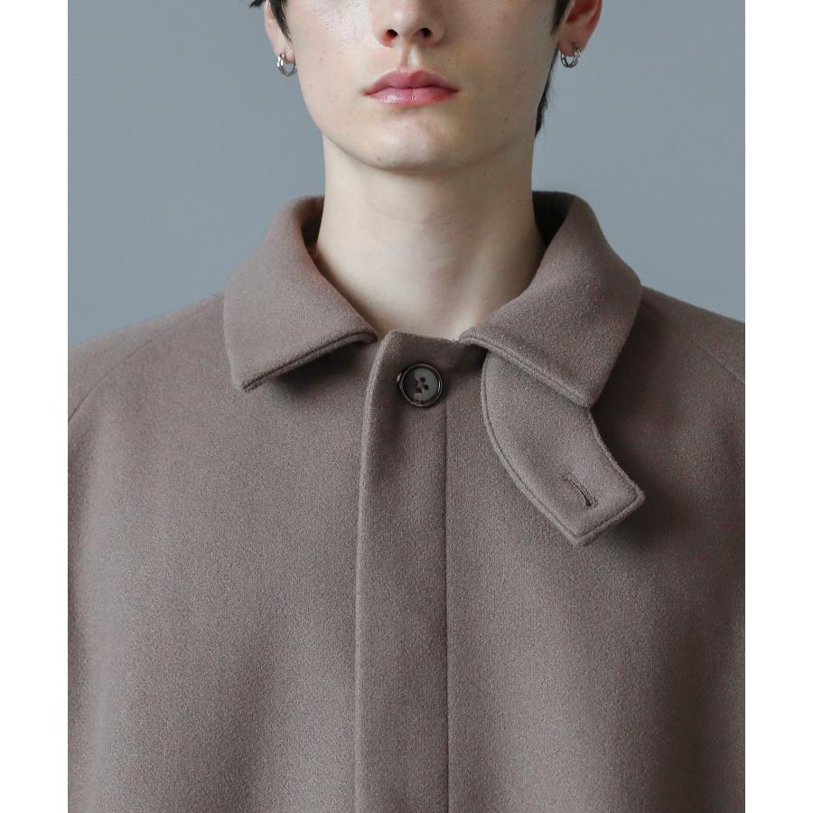 コート メンズ ステンカラー ロング ビッグシルエット スタンドネック