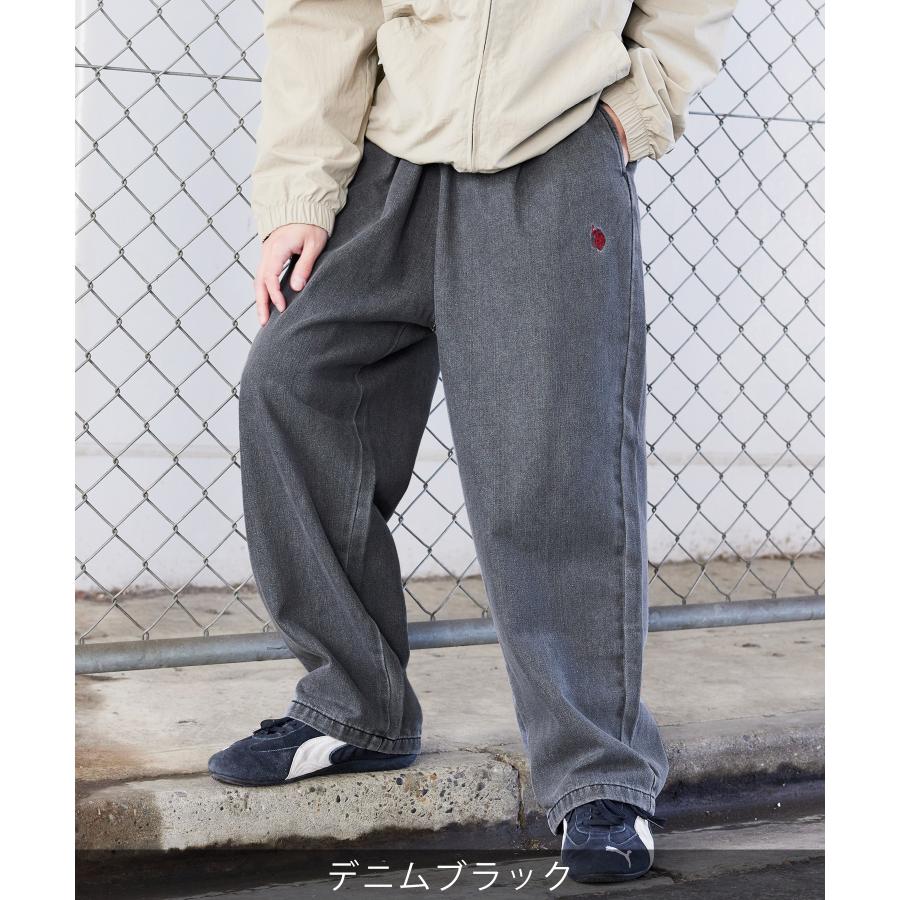 メンズ パンツ U.S. POLO ASSN. 別注 ロゴ 刺繍 バルーン シルエット