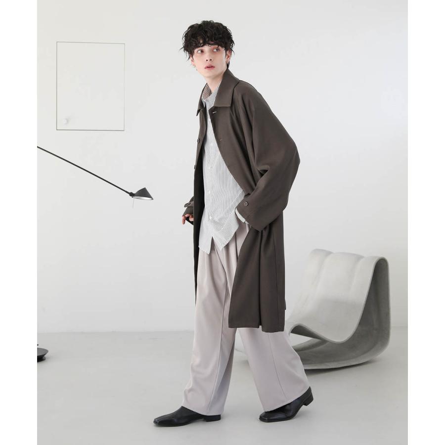 コート メンズ ステンカラー 春 春服 ドレープ とろみ ラグラン コート メンズ ステンカラー 春 春服 ドレープ とろみ ラグラン