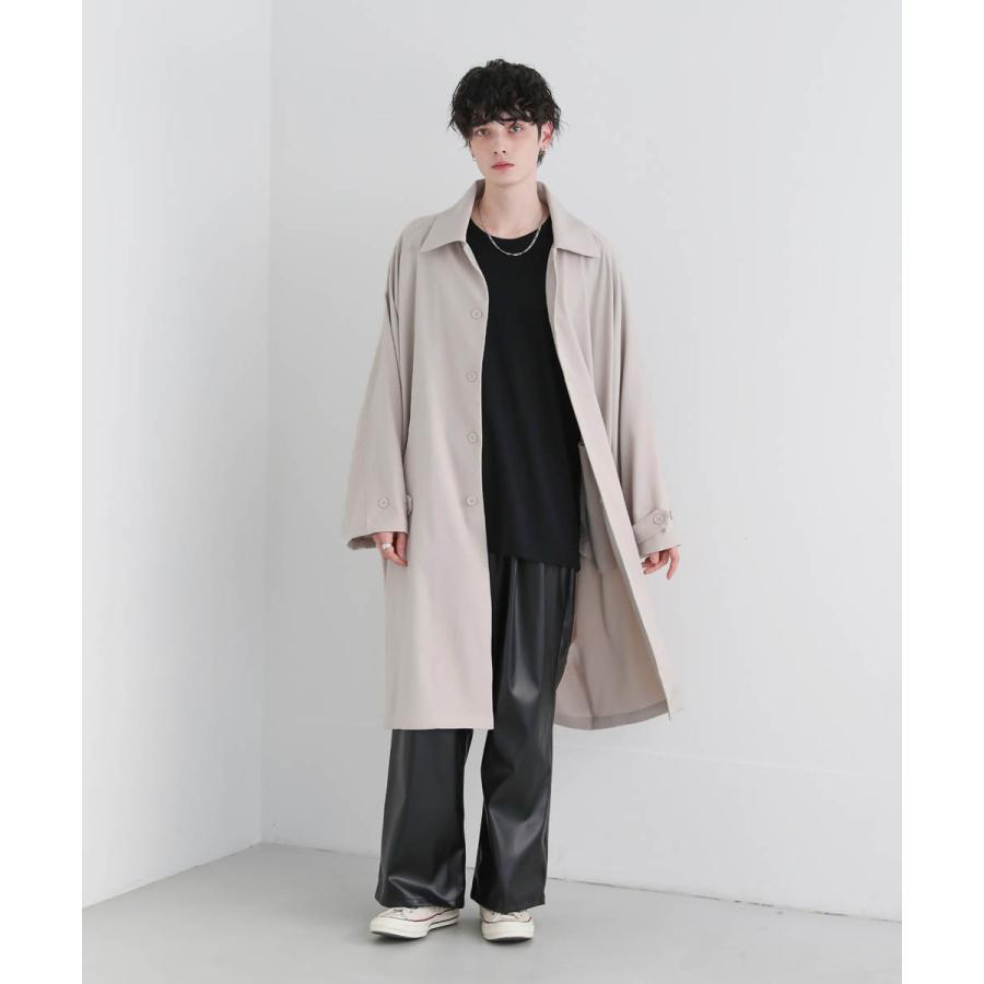 コート メンズ ステンカラー 春 春服 ドレープ とろみ ラグラン コート メンズ ステンカラー 春 春服 ドレープ とろみ ラグラン