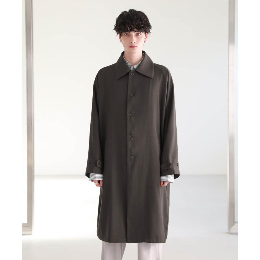 コート メンズ ステンカラー 春 春服 ドレープ とろみ ラグラン コート メンズ ステンカラー 春 春服 ドレープ とろみ ラグラン