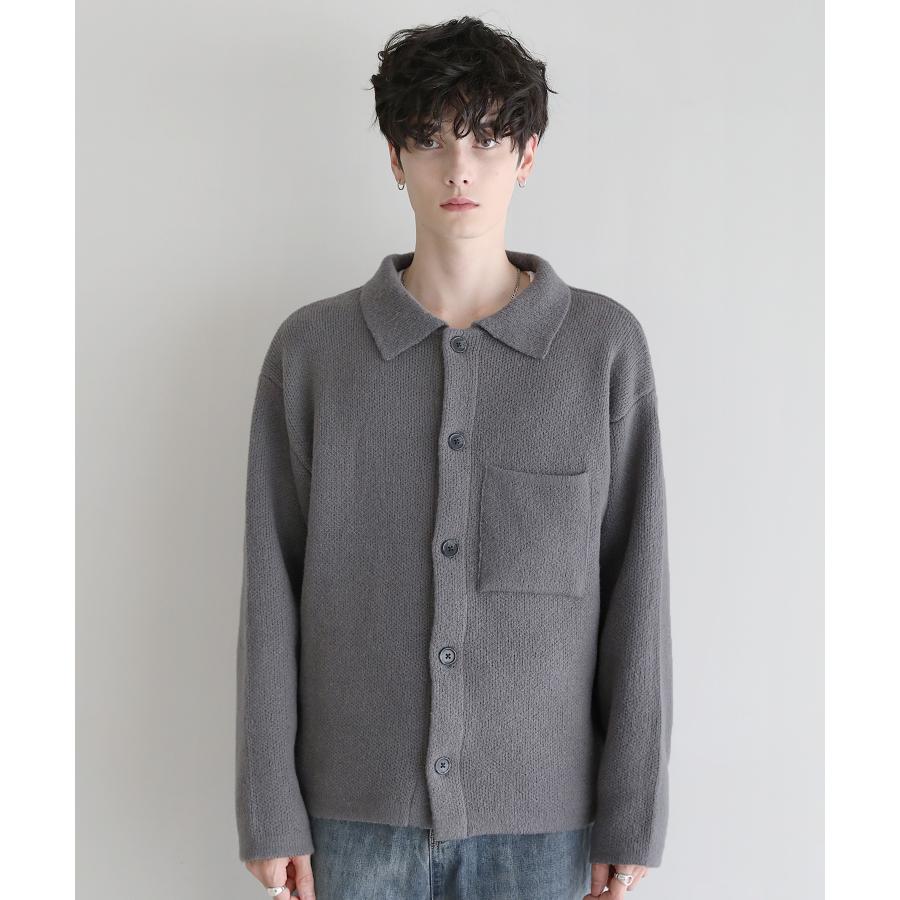 【ユリウス】ロングシャツカーディガン　グレー系　メンズ　2 お洒落　コットン　綿 ユリウス】ロングシャツカーディガングレー系メンズ2 お洒落