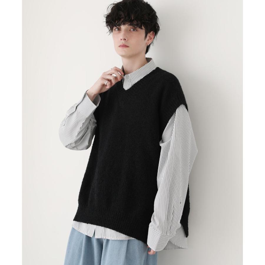 unfil ベージュ ニットベスト Vネック ノースリーブ　アンフィル セール 20%OFF】【unfil / アンフィル】シップアップ ニット