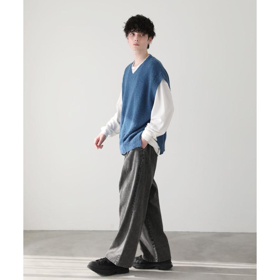 unfil ベージュ ニットベスト Vネック ノースリーブ　アンフィル セール 20%OFF】【unfil / アンフィル】シップアップ ニット