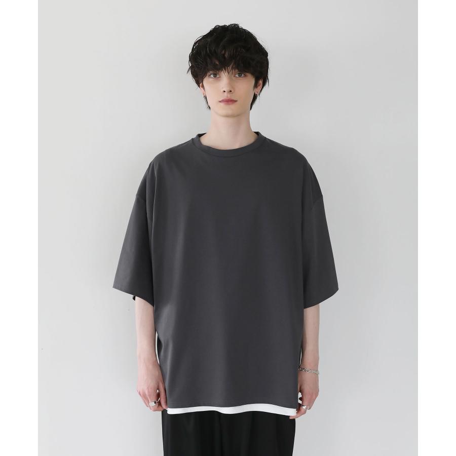 メンズ Tシャツ ビッグT カットソー COOLMAX(R) 涼しい 接触冷感 メンズ Tシャツ ビッグT カットソー COOLMAX(R) 涼しい 接触冷感