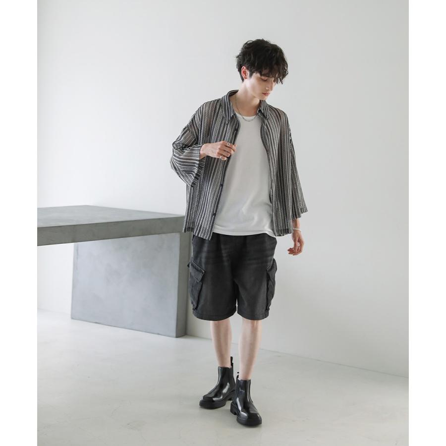メンズ カーゴ パンツ デニム ショートパンツ ショーツ オーバー メンズ カーゴ パンツ デニム ショートパンツ ショーツ オーバー