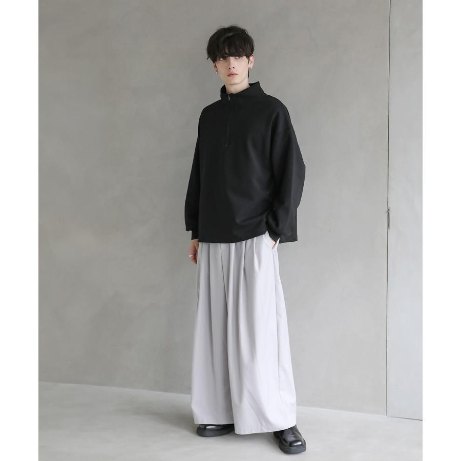 ハーフジップ メンズ コットン ポンチ カットソー S M L XL ハーフジップ メンズ コットン ポンチ カットソー S M L XL