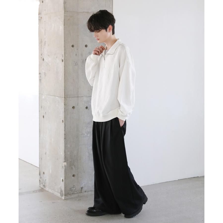 ASTRONOMY ハーフジップ プルオーバー メンズ ファッション 総柄