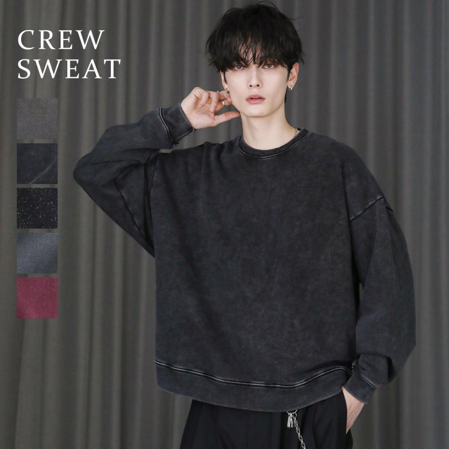 スウェット メンズ ピグメント加工 ヘビー ウェイト クルー