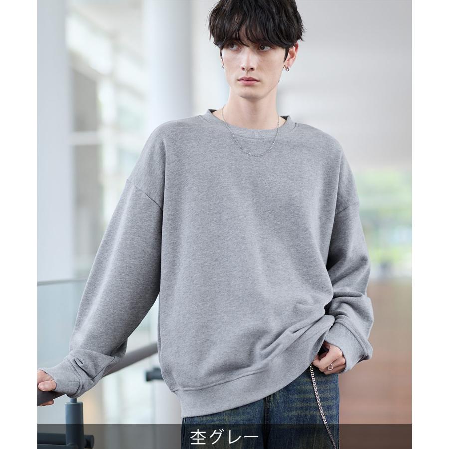 スウェット メンズ ピグメント加工 ヘビー ウェイト クルー トレーナー