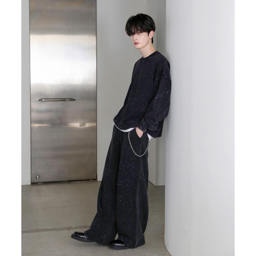 スウェット メンズ ピグメント加工 ヘビー ウェイト クルー