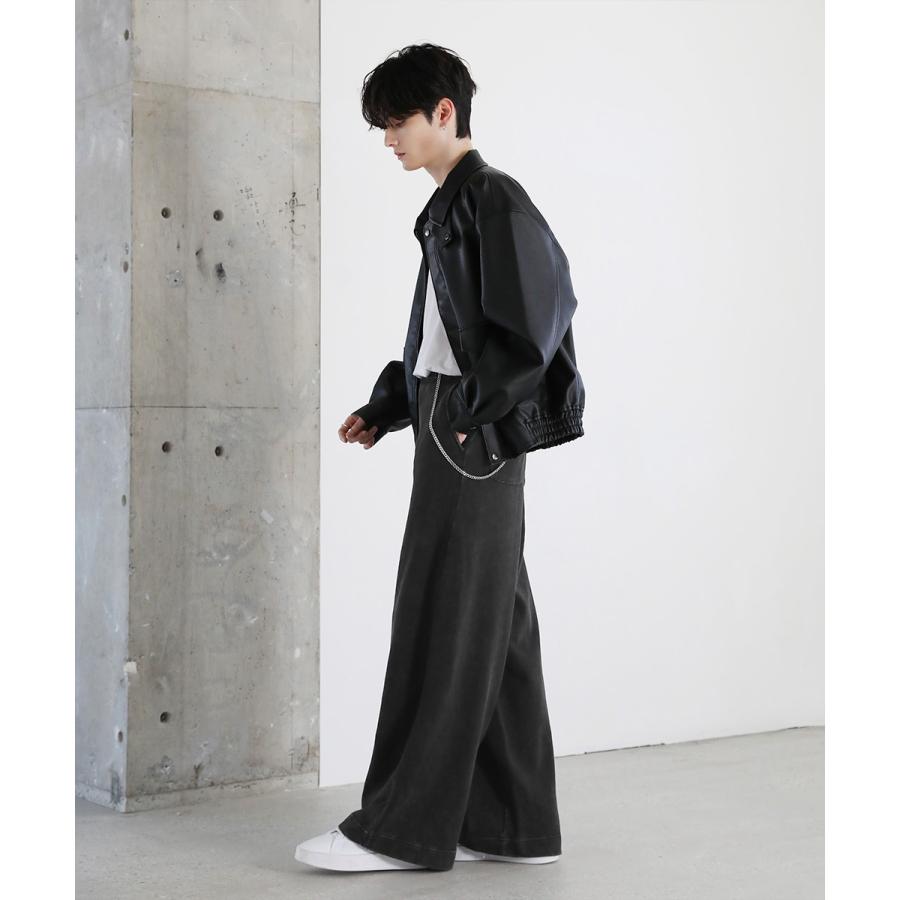 ASTRONOMY スウェットパン メンズ ワイドパンツ ピグメント ウォッシュ