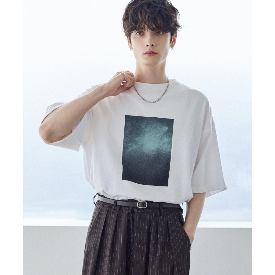 Tシャツメンズ 夏服 夏 半袖 グレー系 グラフィック ビンテージ加工