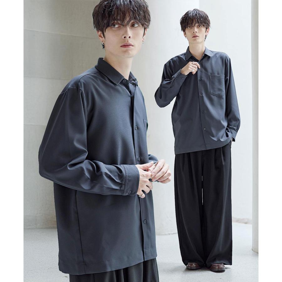 セットアップ 3点セット】防シワ ノーアイロン ワイドシャツ 半袖T
