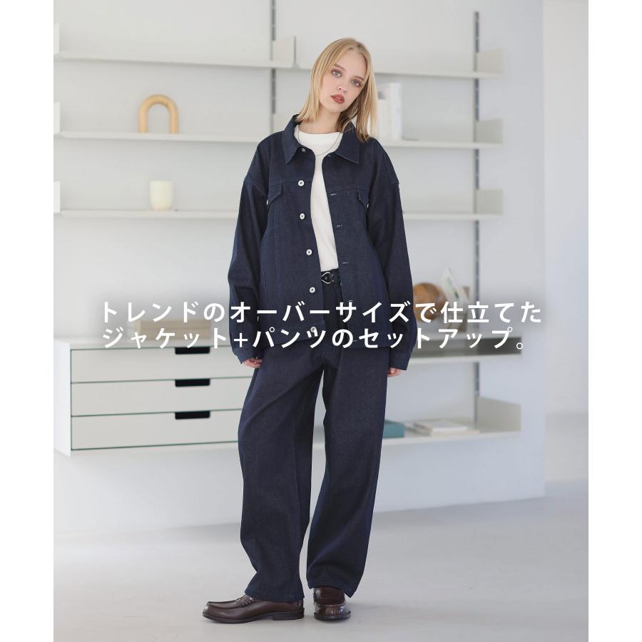 セットアップ 2点セット】デニム コーデュロイ ジャケット ワイド