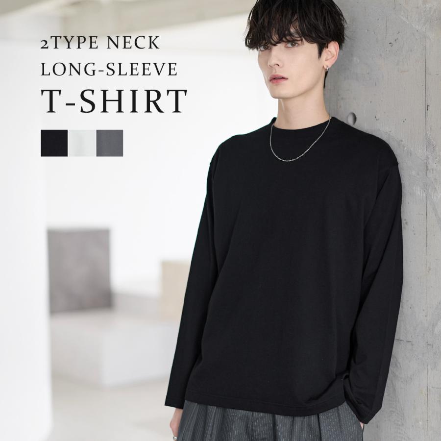 ASTRONOMY Tシャツ メンズ 春 夏 長袖 クルーネック ヘンリーネック 綿