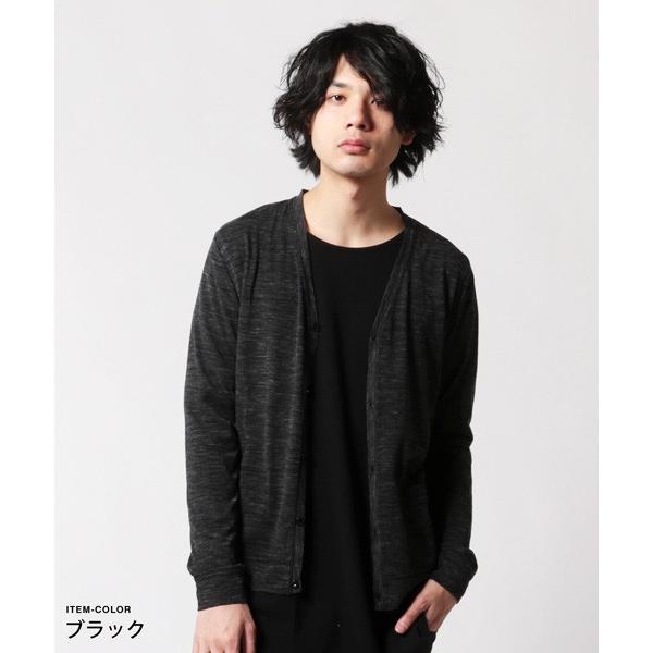 メンズ カーディガン 春 メンズファッション 引き揃え杢 天竺 Vネック Buy Soyous ソユーズ 通販 Yahoo ショッピング