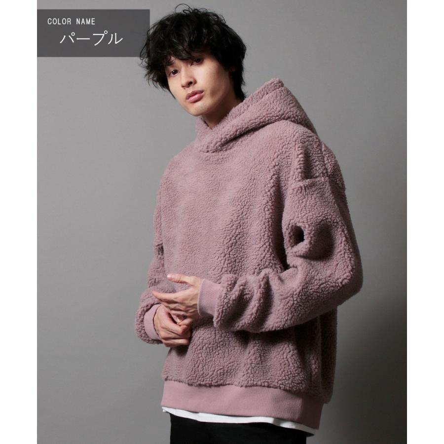 Bear ボアプルパーカー　パープル Bear ボアプルパーカーパープル