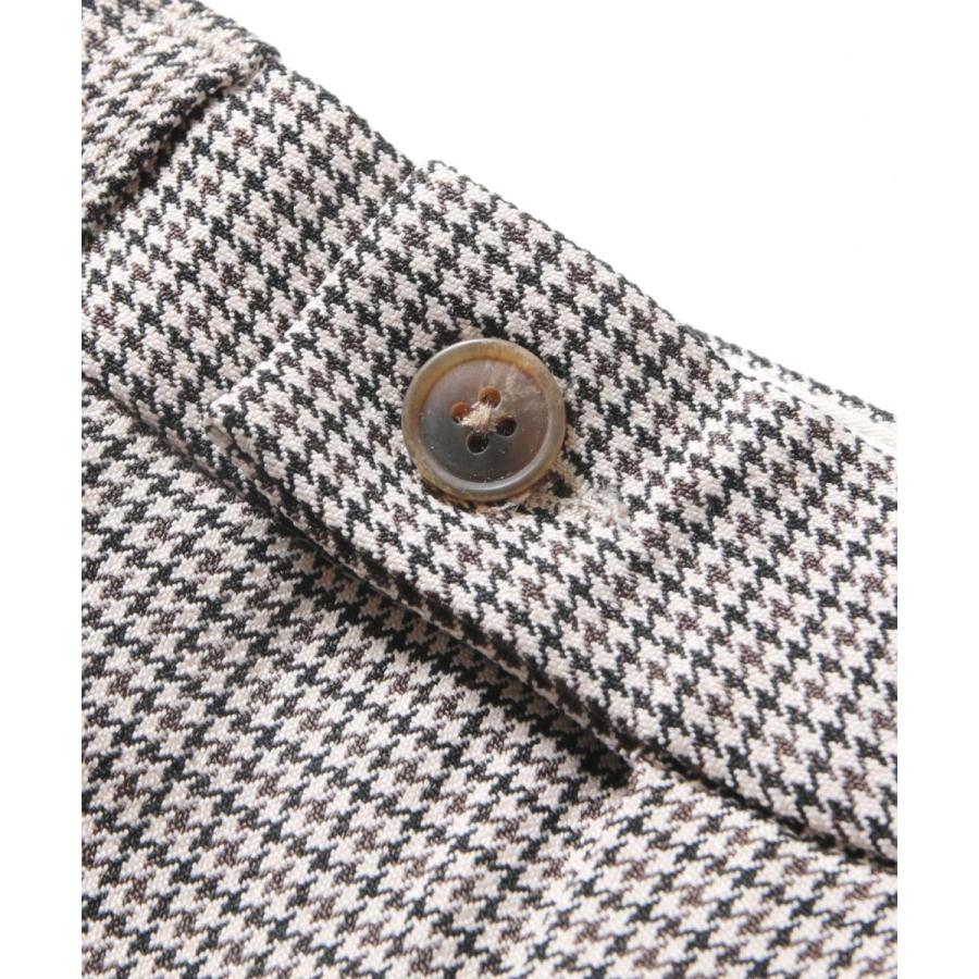 スラックス メンズ ガンクラブ チェック 1タック トラウザー パンツ